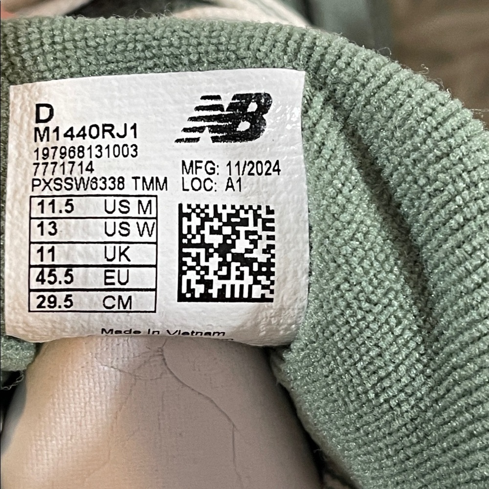 NEW BALANCE Fresh Foam X 1440 in Dark Juniper/Insence/Angora Size 11.5 NEW - Picture 11 of 14